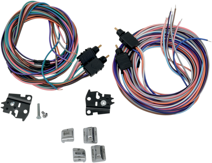 Drag Specialties Switch Kit - Radio/Cruise - Chrome