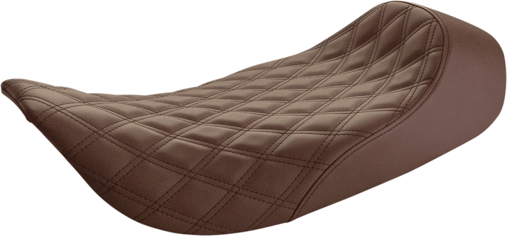 Saddlemen Renegade Solo Seat - Lattice Stitched - Brown - Flh '97-'07 897-06-002Bls