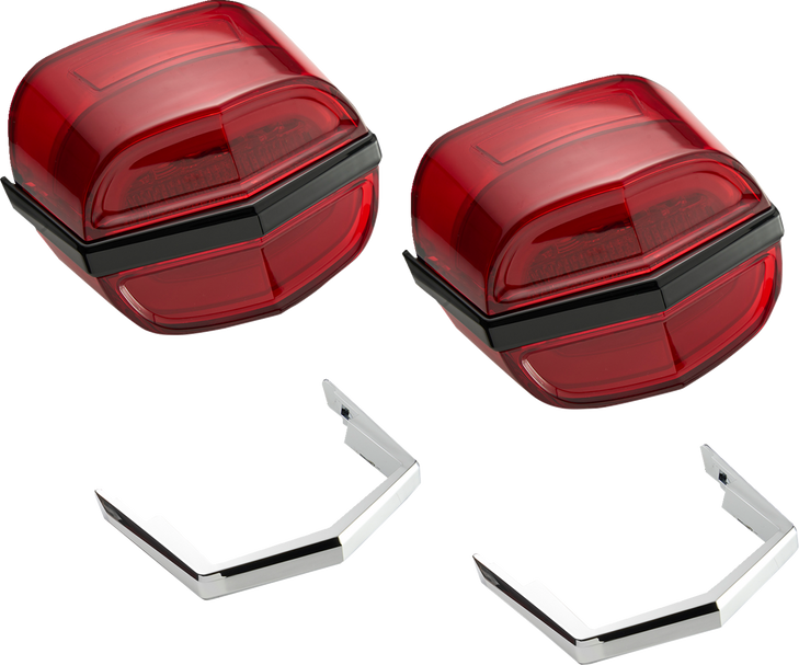 Taillights - Red Lens - Tri Glide 40931