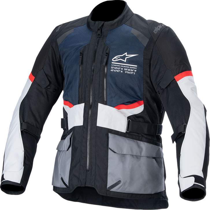 Andes Air Drystar Jacket - Deep Blue/Black/Ice Gray - Large 3207924-7029-L