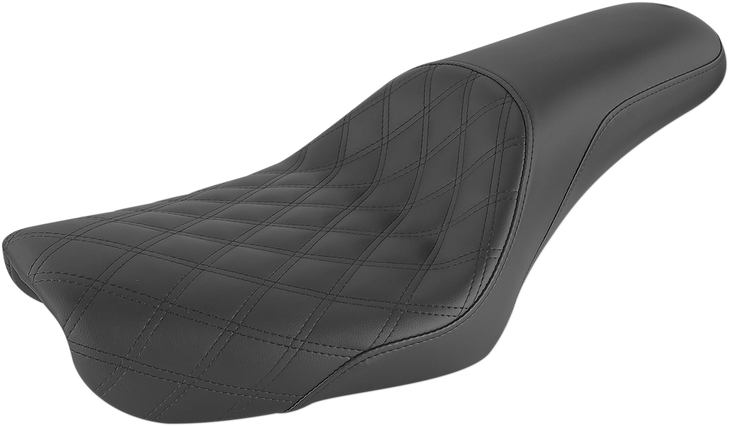 Saddlemen Profiler Seat - Front Lattice/Rear Smooth - Black - Fxd '04-'05 804-04-149