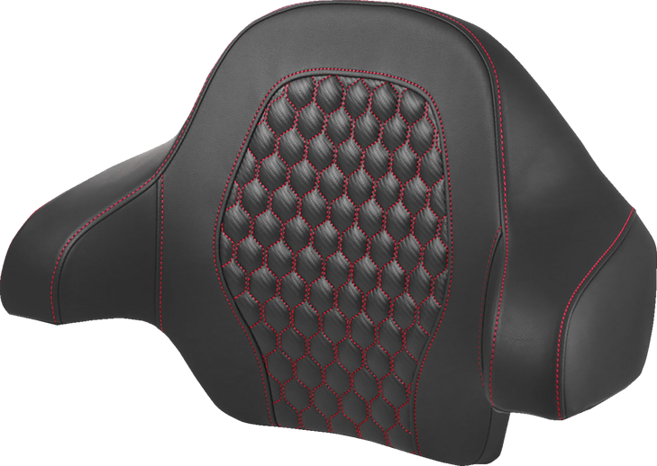 Tour Pack Backrest Pad - Honeycomb - Red Stitching - Fl '14-'24 814-07-15104