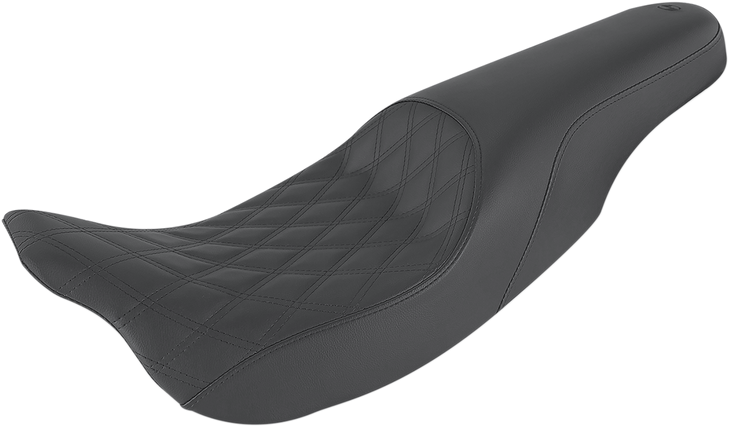 Saddlemen Profiler Seat - Front Lattice/Rear Smooth - Black - Fl 808-07B-149