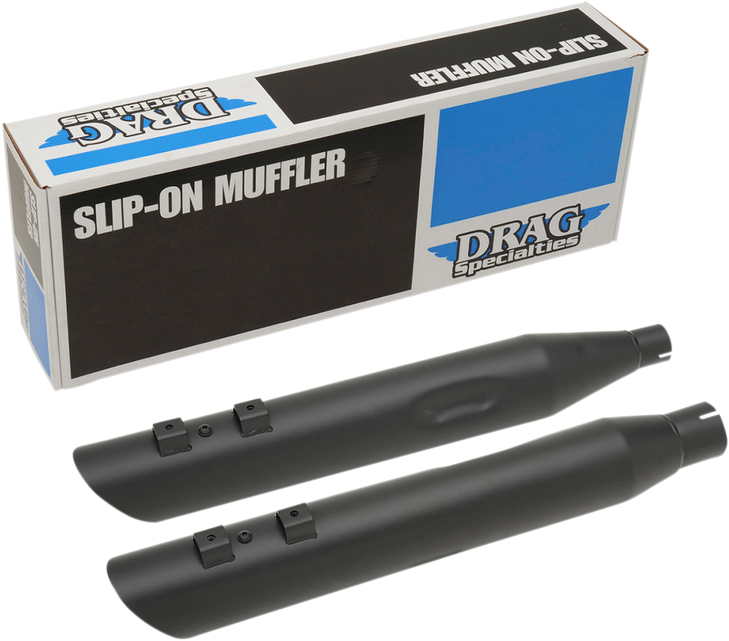 Drag Specialties 4" Slashdown Slip-On Mufflers - Black
