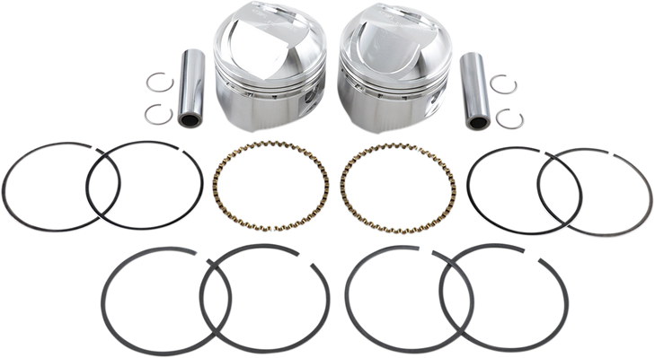 Wiseco Piston Kit - +0.010" - High Compression - Big Twin 1340 Cc 80" K1624