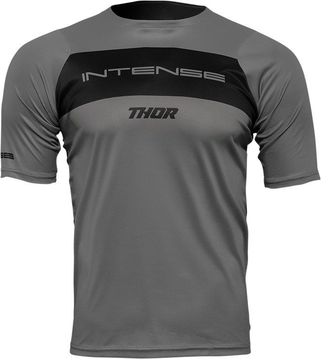 Thor Intense Assist Dart Short-Sleeve Jersey - Gray/Black - Medium