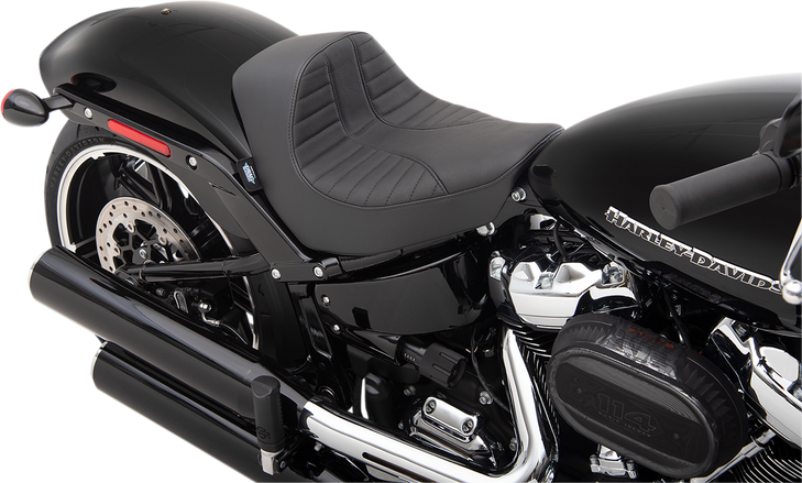 Drag Specialties Ez-Solo Seat - Scorpion Stitch - Vinyl - Fxbr/S '18-'22