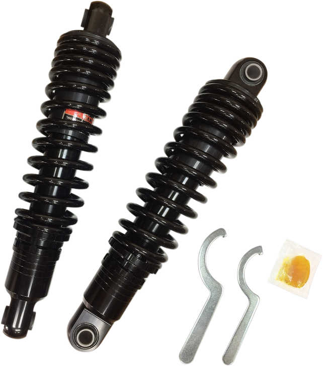 Drag Specialties Shocks Premium Ride-Height Adjustable Shocks - Black - Heavy Duty - 13"