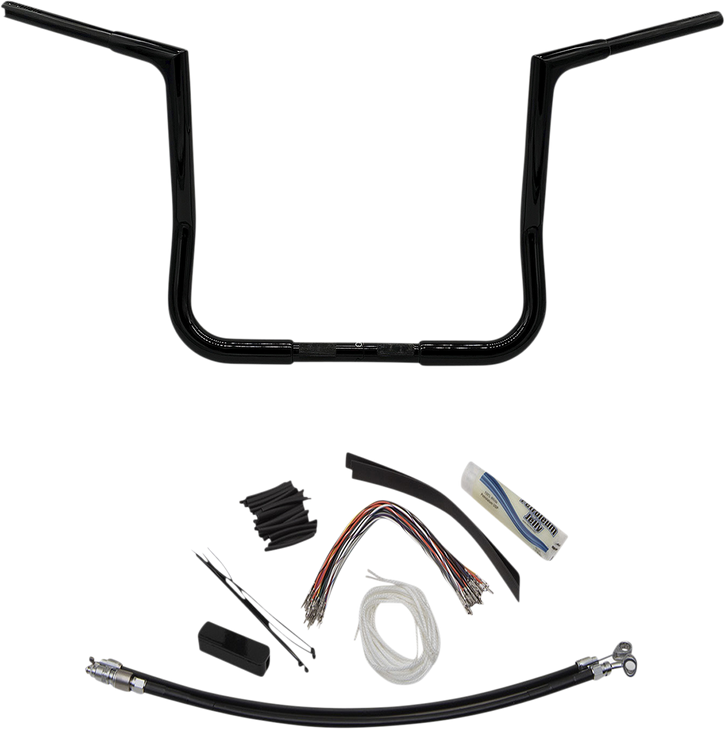 Fat Baggers Inc. Handlebar Kit - Flat Top - 14" - Black 709114-B