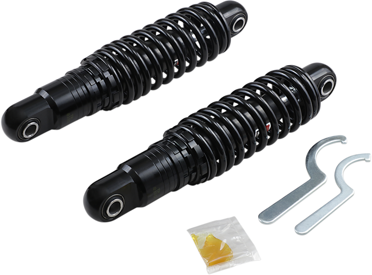 Drag Specialties Shocks Premium Ride-Height Adjustable Shocks - Black - Heavy Duty - 11"