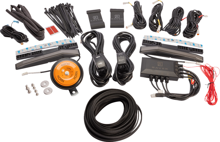 Turn Signal Kit - Amber - White Running Lights - Pioneer 66-100
