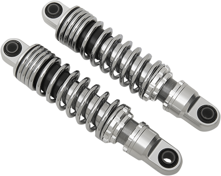 Drag Specialties Shocks Premium Ride-Height Adjustable Shocks - Chrome - Standard - 12"