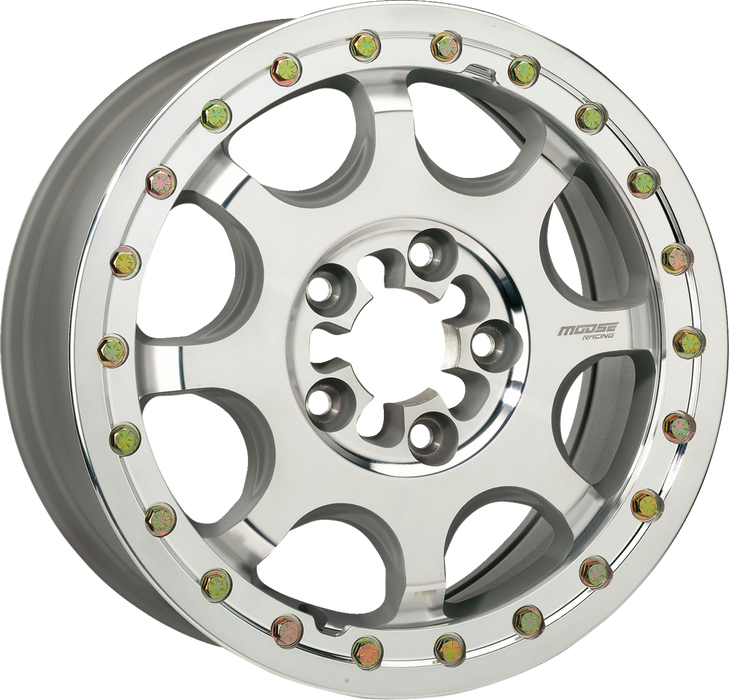 Moose Utility Wheel - 351X - 5-Lug/Beadlock - Front/Rear - Machined - 15X7 - 5/4.5 - 5+2 351Bm157545Cf64