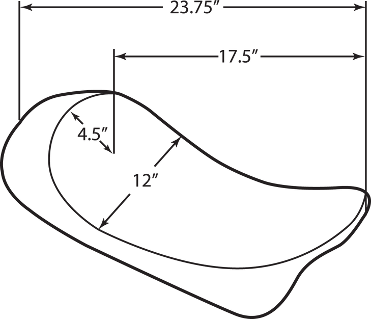 Drag Specialties Low Solo Seat - Double Diamond - Flhr/Flhx '99-'07