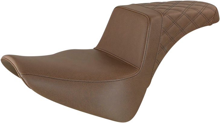 Saddlemen Step-Up Seat - Rear Lattice Stitch - Brown 818-33-173Br