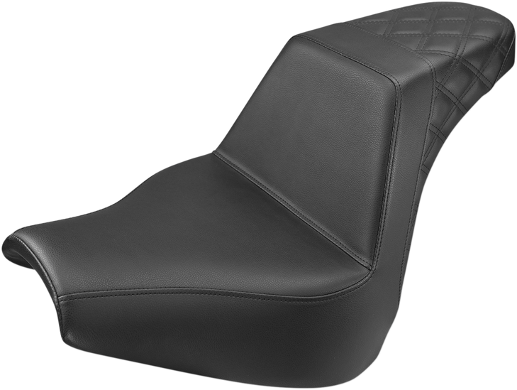 Saddlemen Step-Up Seat - Rear Lattice Stitch - Black - Fxbr/S '18-'20 818-31-173