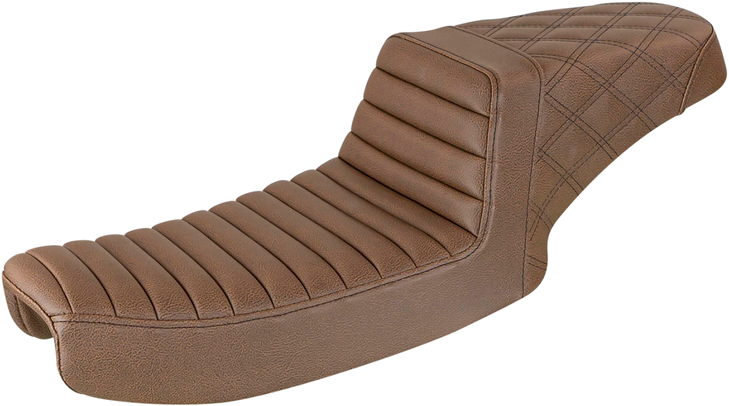 Saddlemen Step-Up Seat - Rear Lattice Stitch - Brown 891-04-173Br
