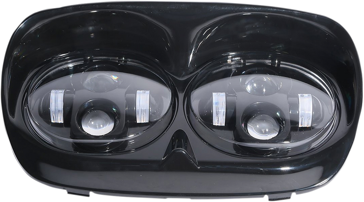 Rivco Products Led Headlight Assembly - Road Glide - Black Led-145B