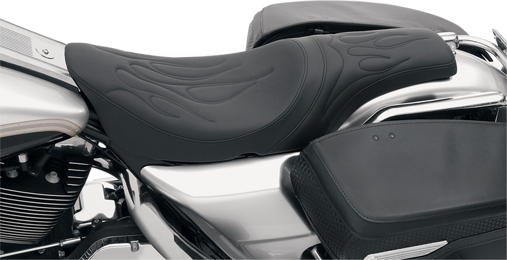 Drag Specialties Predator Seat - Flame Stitched - Flhr/Flhx '99-'07