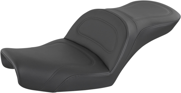 Saddlemen Explorer Seat - No Backrest - Stitched - Black - Dyna 896-04-0291