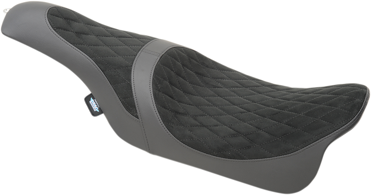 Drag Specialties Caballero Seat - Faux Suede - Diamond Stitch - Fl '08-'23