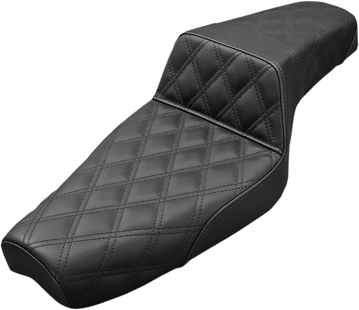 Saddlemen Step-Up Seat - Full Lattice Stitch - Black - Xl 807-03-175