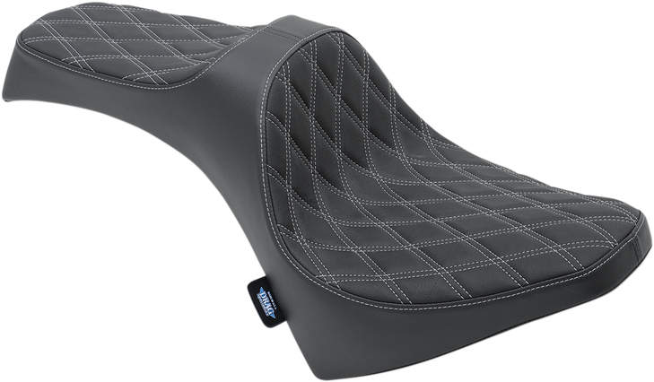 Drag Specialties Predator Iii Seat - Double Diamond - Silver Stitching - Scout '15-'22