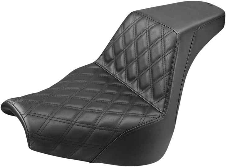 Saddlemen Step-Up Seat - Front Lattice Stitch - Black - Fxbr/S '18-'20 818-31-172