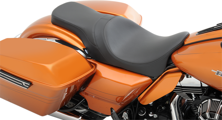 Drag Specialties Forward Positioned Predator 2-Up Seat - Solar Leather - Fl '08-'23