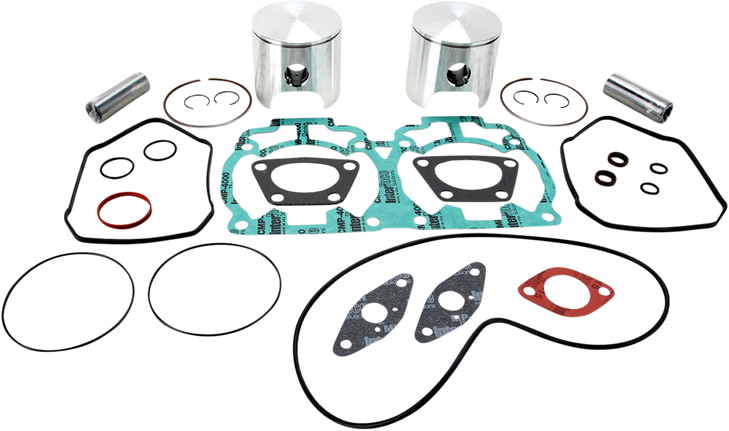 Wiseco Piston Kit With Gaskets - 77.00 Mm - 593 Engine Type - Ski-Doo Sk1304