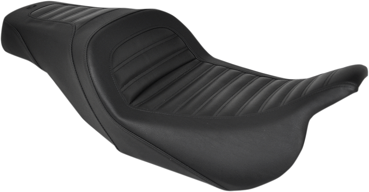 Saddlemen Slim Roll & Pleat Seat - Black - '08-'23 Fl 808-07B-161