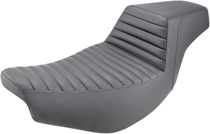 Saddlemen Step-Up Seat - Front Tuck-N'-Roll/Rear Smooth - Black - Indian I14-07-171