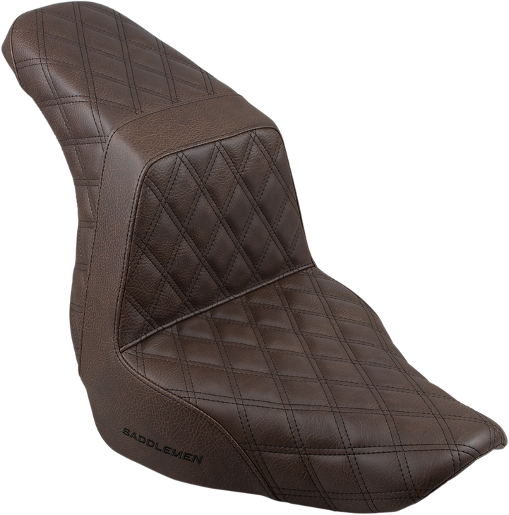 Saddlemen Step-Up Seat - Full Lattice Stitch - Brown 818-29-175Br