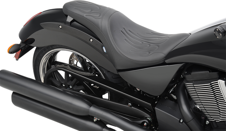Drag Specialties Predator Seat - Flame Stitched - Vegas