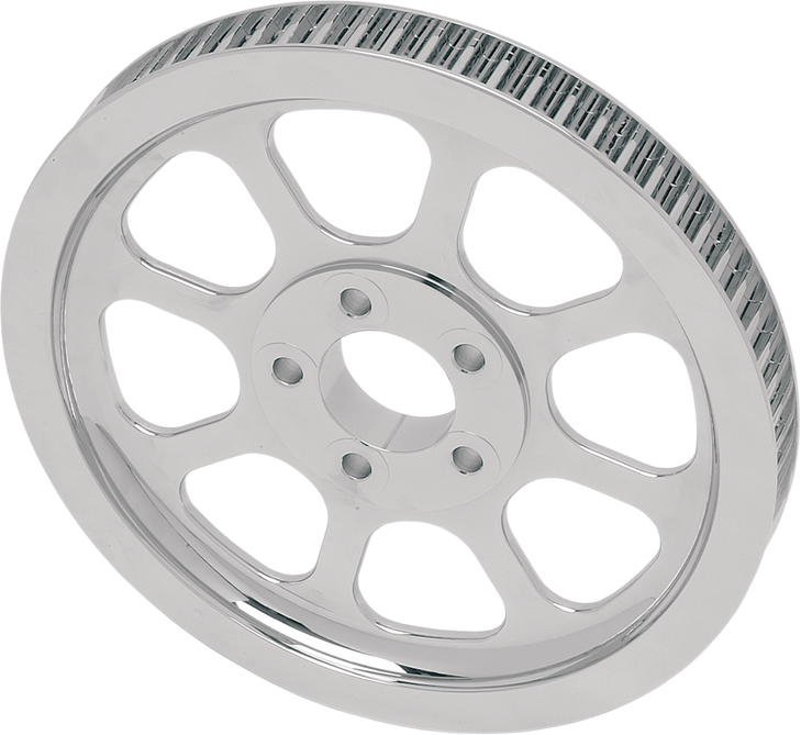 Drag Specialties Chrome Rear Belt Pulley - 70 Tooth - '00-'05 Fxst, '00-'06 Flst
