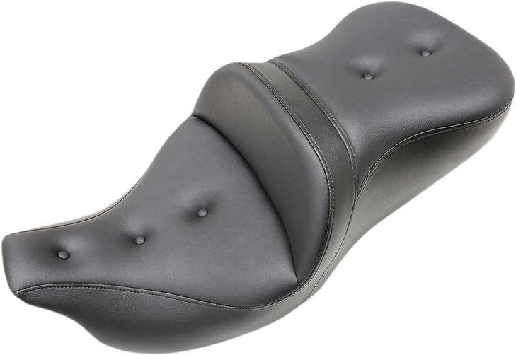 Saddlemen Roadsofa Seat - Pillow Top - Without Backrest - Black - '09-'23 Flhtcutg 808-07B-181T