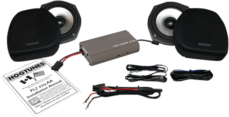 Hogtunes 7" Woofer/Amp Kit - Lower Fairing Fl7 225-Aa