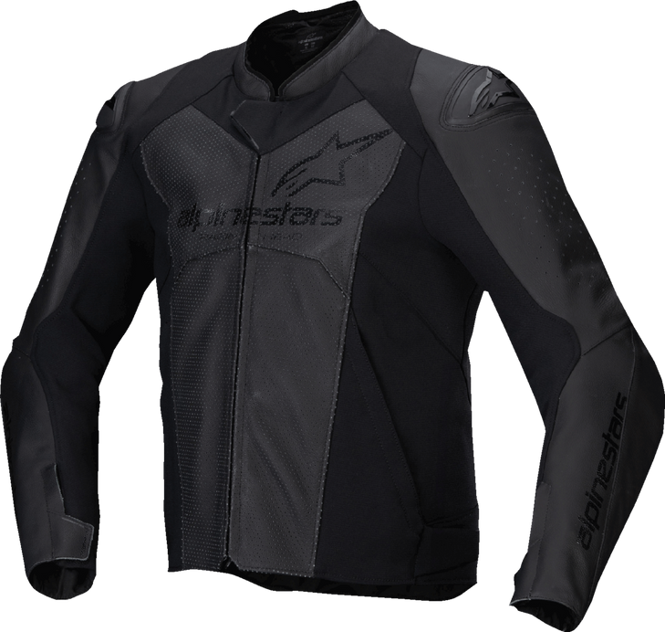 Faster V3 Airflow Leather Jacket - Black/Black - Us 54 / Eu 64 3103625-1100-64