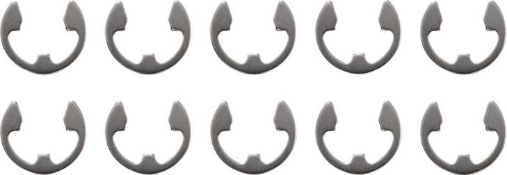 Drag Specialties Axle Nut Retainers - Rear - Chrome - 10 Pack - '02-'13 Touring
