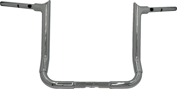 Fat Baggers Inc. 1-1/2" Ez Install Pointed Top Handlebar - 14" - Chrome 845014
