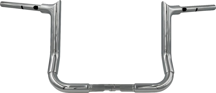 Fat Baggers Inc. 1-1/2" Ez Install Pointed Top Handlebar - 12" - Chrome 845012