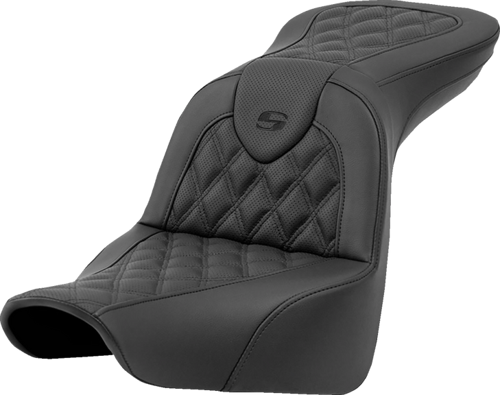 Saddlemen Roadsofa Seat - Lattice Stitch - Without Backrest - Fxlr/Flsb '18-'23 818-29-182