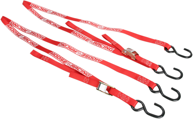 Moose Racing Soft-Tie Tie-Downs - Red 3920-0303