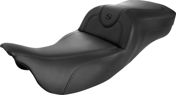 Saddlemen Roadsofa Extended Reach Seat - Black/Black Stitching - W/O Backrest 808-07B-188