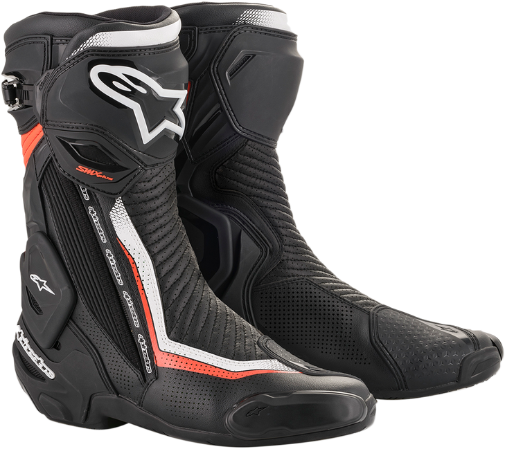 Smx+ Vented Boots - Black/White/Red - Us 6 / Eu 39 2221119-1231-39