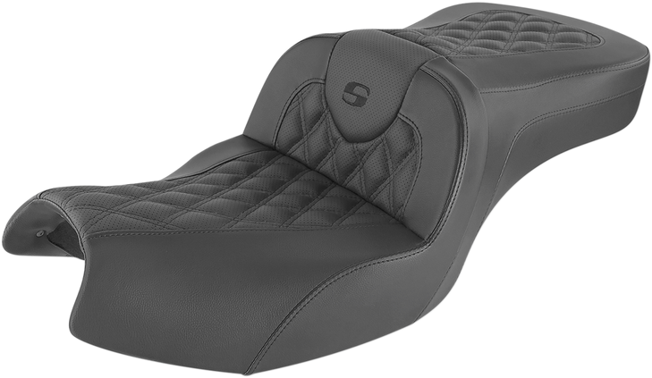 Saddlemen Roadsofa Seat - Full Lattice Stitch - Black - Indian I20-06-182