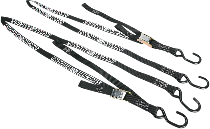 Moose Racing Soft-Tie Tie-Downs - Black 3920-0302