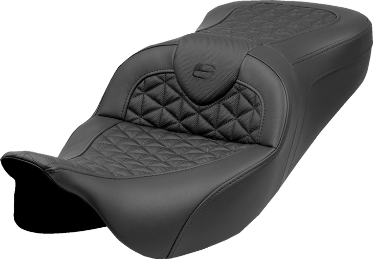 Saddlemen Roadsofa Tri Gripper Seat - Standard Reach - W/O Backrest - Flh/Flt '08-'25 808-07B-21000