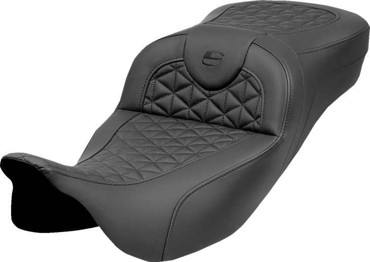 Saddlemen Roadsofa Tri Gripper Seat - Extended Reach - W/O Backrest - Flh/Flt '08-'25 808-07B-21100
