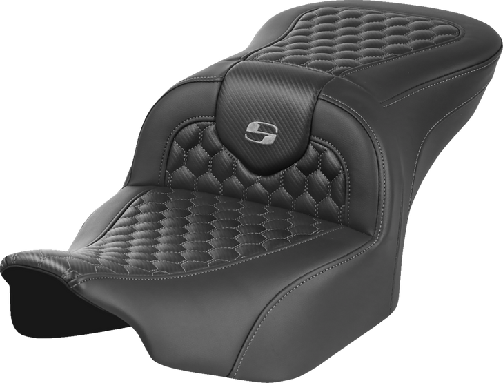 Roadsofa Seat - Without Backrest - Honeycomb - Gray Stitch - Fltr/Flhx '23-'24 823-07-18902